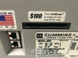 Cummins JetScan 4065 Currency Counter reads New $100 bills Refurbished