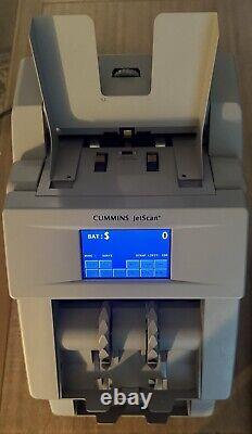 Cummins JetScan model 4096 2-Pocket Currency Scanner Excellent Shape Little Use