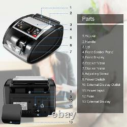 Currency Cash Bill Counting Machine UV MG IP Counterfeit Detection