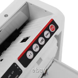 Currency Money Counter Bill Cash Counting Machine Counterfeit Detector UV & MG