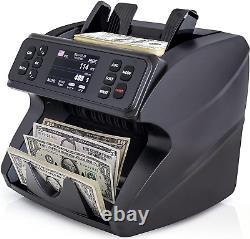DETECK Dusk Money Counter Machine Mixed Denomination, Multi Currency DT500 Busin