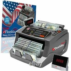 FLORIDA TECH Money Counter machine with Manual Value Count US currency