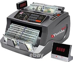 FLORIDA TECH Money Counter machine with Manual Value Count US currency UV/MG/