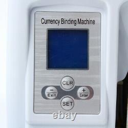 Full Automatic Money Bundle Cash Binding Bill Currency Strapping Machine 110V