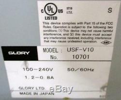 Glory, LTD. USF-V10 Currency Counter with Power Cord for Parts or Repair AS-IS