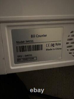 IMC01 money counter machine Bill Counter Currency For Parts Or Not Working Right