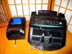 Kolibri CASH-CURRENCY COUNTER-COUNTING MACHINE with Ribao THERMAL PRINTER