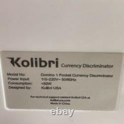 Kolibri Domino Cash Wizard Bill Counter 1 Pocket Currency Discriminator Electric