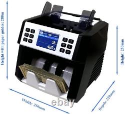 MA-180S Mixed Denomination Money Counter Machine, Multi-Currency USD, GBP& EUR, B
