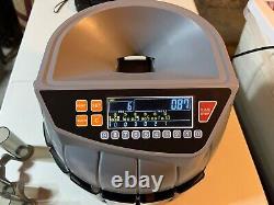 MUNBYN Coin Counter Machine USD Currency 1¢, 5¢, 10¢, 25¢, 50¢ and Dollar Sorter