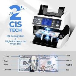 Mixed Bill Money Counter Multi Currency Counterfeit Detector Denomination Detect