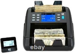 Mixed Denomination Bill Counter Machine Cash Money Currency Counting Detector