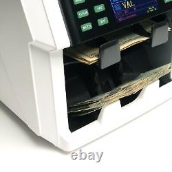 Mixval Mv3 Dual Pocket Mixed Money Cash Bill Counter And Sorter Brand New