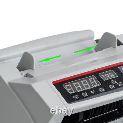 Money Bill Cash Counter Bank Machine Currency Counting UV MG Counterfeit 110V