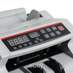 Money Bill Cash Counter Bank Machine Currency Counting UV MG Counterfeit 110V