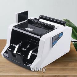 Money Bill Cash Counter Counting Machine Multi-Currency Counterfeit Detection US
