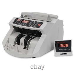 Money Bill Counter Counterfeit Detector Display Currency Cash Counting Machine