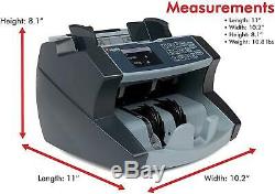 Money Bill Counter Counting Machine Currency Dollar Value Counterfeit Detection