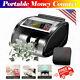 Money Bill Counter Currency Counting Machine Uv Mg Counterfeit Detector Usd 6led