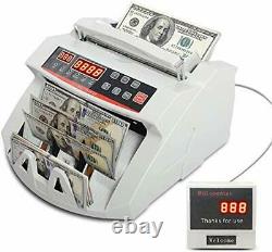 Money Bill Counter Machine Worldwide Currency Professional Portable with Fake