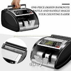 Money Bill Currency Counter Counting Machine Counterfeit Detector UV MG Cash/