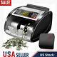 Money Bill Currency Counter Counting Machine Counterfeit Detector Uv Mg Cash New