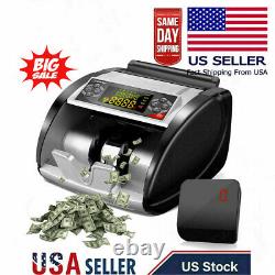 Money Bill Currency Counter Counting Machine Counterfeit Detector UV MG Cash/us