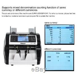Money Bill Currency Counter Counting Machine Counterfeit Detector UV MG IR N3I7