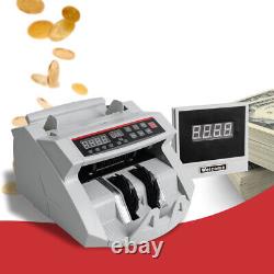 Money Bill Currency Counter Counting Machine Counterfeit Detector UV MG USA FDA