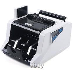 Money Counter Bank Currency Bill Cash Digital Display Counting Machine UV Detect