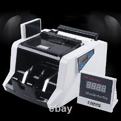 Money Counter Bill Cash Counting Machine Multi-Currency With Counterfeit Detection