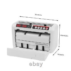 Money Counter Bill Cash Currency Counting Machine Counterfeit Detector Portable