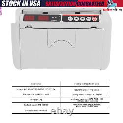 Money Counter Bill Cash Currency Counting Machine Counterfeit Detector UV & MG