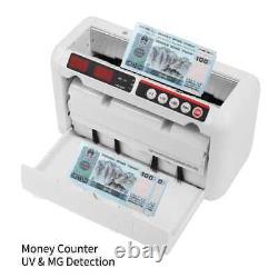 Money Counter Bill Cash Currency Counting Machine Counterfeit Detector UV, MG