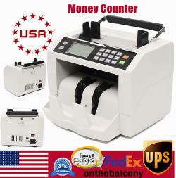 Money Counter Bill Cash Currency Counting Machine Magnetic Counterfeit Detector