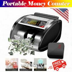 Money Counter Bill Cash Currency Counting Machine UV+MG Counterfeit Detector US