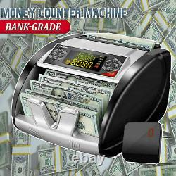 Money Counter Bill Cash Currency Counting Machine UV MG Counterfeit Detector USD