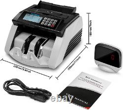 Money Counter Currency Machine Cash Bank Sorter Counterfeit Detection Count Bill