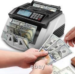 Money Counter Currency Machine Cash Bank Sorter Counterfeit Detection Count Bill