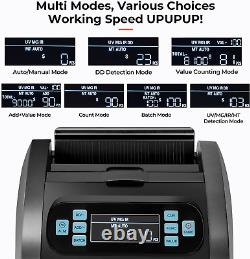 Money Counter Machine Bill Currency Counting Cash UV MG Counterfeit Detection