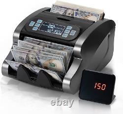 Money Counter Machine Bill Currency Counting Cash UV MG Counterfeit Detection