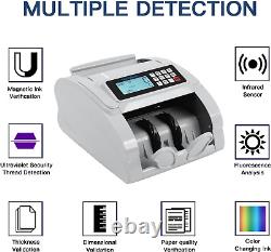 Money Counter Machine Counterfeit UV Detection Bills Sorter Count Currency Cash