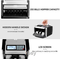 Money Counter Machine Currency Cash Bank Sorter Bill Count Counterfeit Detection