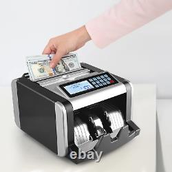 Money Counter Machine Currency Cash Bank Sorter Bill Count Counterfeit Detection