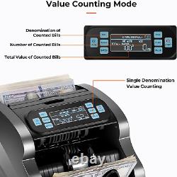 Money Counter Machine Currency Cash Bank Sorter Counterfeit 2 Years Warranty