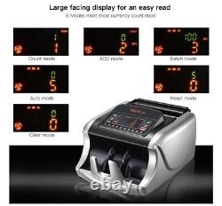 Money Counter Machine Currency Cash Bank Sorter Counterfeit Detection Bill Count