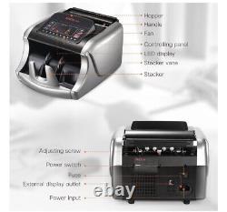 Money Counter Machine Currency Cash Bank Sorter Counterfeit Detection Bill Count