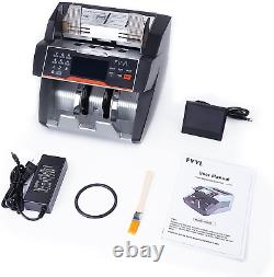 Money Counter Machine Currency Cash Bank Sorter Counterfeit LCD Count Detection