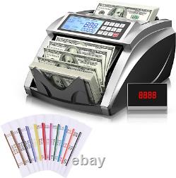 Money Counter Machine Currency Counter with Money Bands 11Colors Currency Straps