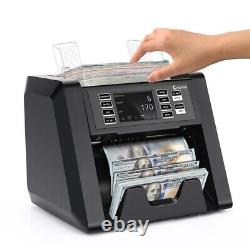 Money Counter Machine Mixed Denomination Bill Value Counting Cash Note Counter